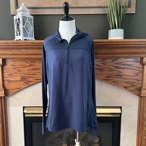 Columbia Women's Blue Omni-Shield Quarter Zip Activewear Pullover Top Size XL‎